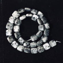 Load image into Gallery viewer, Speckled Labradorite Square Coin Bead Strand 109557
