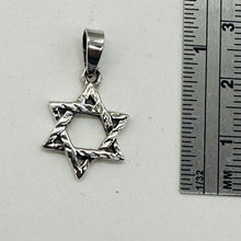 Load image into Gallery viewer, Star of David Sterling SilverPendant Charm | 1&quot; Long | Silver | 1 Pendant Charm|
