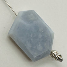 Load image into Gallery viewer, Chalcedony Druzy 456ct Designer Cut Pendant Bead | 30x21x8mm | Blue | 1 Bead |
