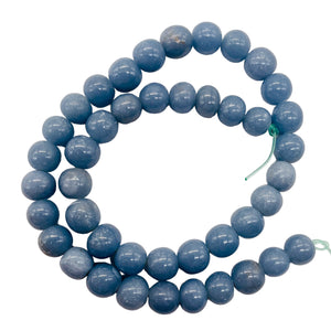 Angelite 16" Round Bead Strand | 10mm | Blue | 42 beads |