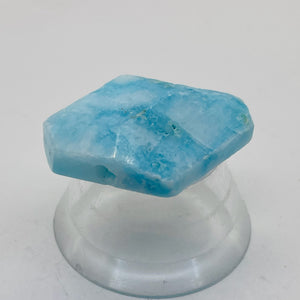 36cts Druzy Natural Hemimorphite Pendant Bead | Blue | 32x21x10mm | 1 Bead |