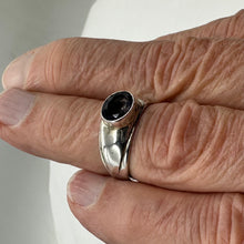 Load image into Gallery viewer, Lavender Iolite Oval Sterling Silver Ring Size 7.75 Gemstone Jewelry Making

