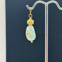 Load image into Gallery viewer, Aquamarine 14K Gold Filled Drop Pendant | 1 1/2&quot; Long | Aqua | 1 Pendant |
