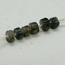 Load image into Gallery viewer, 6 Fantastic Labradorite 6 to 7mm Wheel Beads 005778

