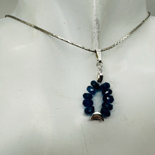 Load image into Gallery viewer, Dazzle Blue Apatite Moon Goddess 14K Gold Filled Pendant | 1" Long |
