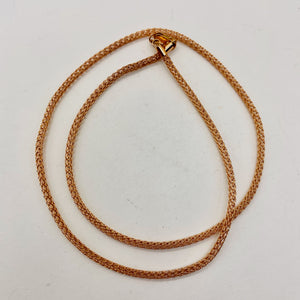 14K Rose Gold Foxtail Necklace | 2mm | 3.3g | 17 Inch |