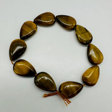 Load image into Gallery viewer, Shimmering Ten Tigereye 15x10mm Teardrop Beads 10242
