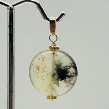 Load image into Gallery viewer, Gemmy Dendritic Peruvian Opal 14K Gold Filled Pendant | Clear Black|1 1/4&quot; Long|
