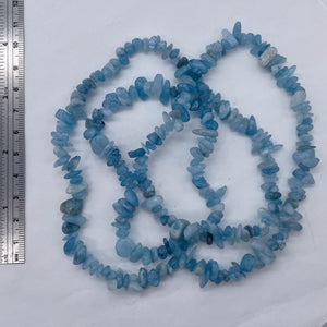 Aquamarine 32" Chip Strand | 11x8x5 to 7x5x4mm | Blue | 200 Beads |