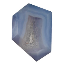 Load image into Gallery viewer, Druzy Blue Chalcedony Designer Pendant Bead | 37x28x10mm | Blue | 1 Bead |
