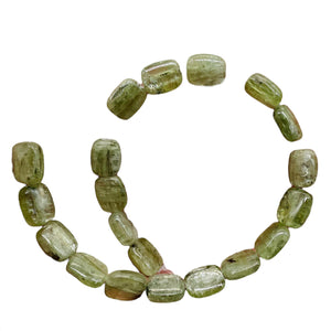 Silver Schiller Kyanite Bead Parcel | 10x8mm | Green Silver | 6 Beads |