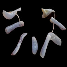 Load image into Gallery viewer, Blue Chalcedony Natural Beads 95g Strand | 47x7 to 45x7mm | 16 Beads |
