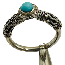 Load image into Gallery viewer, Blue Turquoise Tahitian Style Sterling Silver Ring Size 6.75

