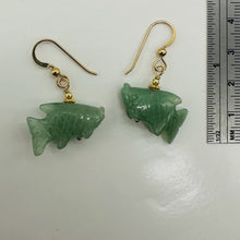 Load image into Gallery viewer, Aventurine Koi Fish 14kgf Yellow Gold Earrings | Semi Precious Stone Jewelry |

