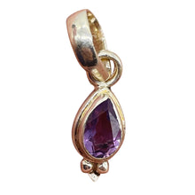 Load image into Gallery viewer, Amethyst Sterling Silver Drop Pendant | 3/4&quot; Long | Purple | 1 Pendant |
