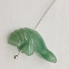 Load image into Gallery viewer, Grace! Aventurine Carved Manatee Figurine | 27x11x12mm | Green
