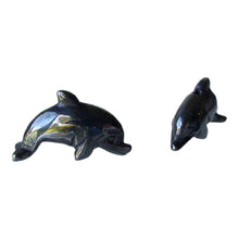 Load image into Gallery viewer, Unique One Carved Hematite Jumping Dolphin Animal Beads
