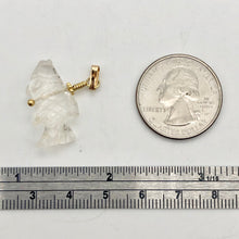 Load image into Gallery viewer, Quartz Koi Fish Pendant Necklace | Semi Precious Stone Jewelry | 14k Pendant
