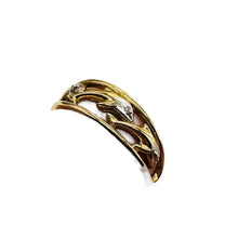 Load image into Gallery viewer, Dolphins and Diamonds 10K Yellow Gold Ring | Size 6 3/4 | Gold | 1 Ring |
