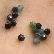 Load image into Gallery viewer, Sapphire AAA Faceted Parcel Round Beads | 2mm | Blue, Dark Blue | 15 Beads |
