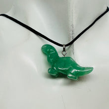 Load image into Gallery viewer, Aventurine Diplodocus Dinosaur Pendant | 3/4&quot; Long | Green |

