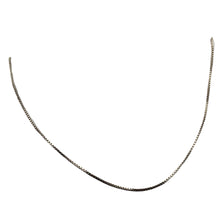 Load image into Gallery viewer, Italian 30&quot; Sterling Silver Fine Box Chain 1mm 109732/30
