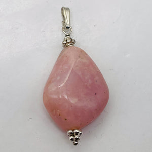 Universal Love! Rose Quartz Sterling Silver Pendant | 1 3/4" Long |