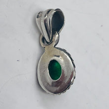 Load image into Gallery viewer, Green Agate Sterling Silver Drop Pendant | 3/4&quot; Long | Green | 1 Pendant |
