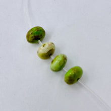 Load image into Gallery viewer, Gaspeite High Grade 6mm Rondelle Beads | 6mm | Green Brown | 4 Beads |
