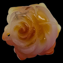 Load image into Gallery viewer, Carved Carnelian rose Flower Bead | Orange | 24x10mm | 1 Bead |
