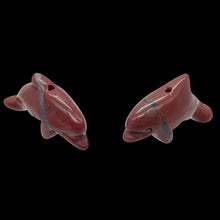Load image into Gallery viewer, Brecciated Jasper Jumping Dolphin Animal Beads
