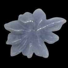Load image into Gallery viewer, Chalcedony 18ct Hand Carved Flower Pendant | 30x26x4mm | Blue | 1 Pendant Bead |
