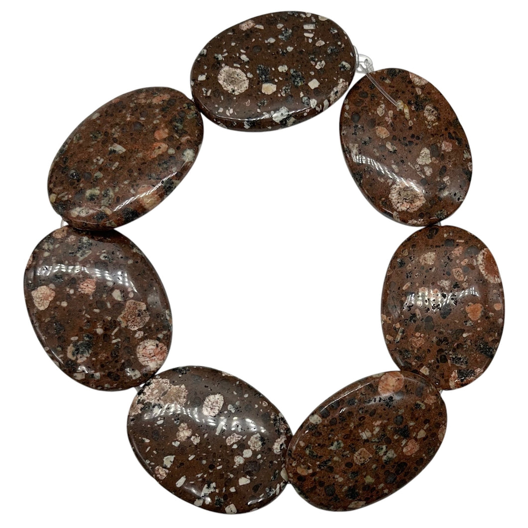 Fabulous Huge Mica Quartz Pendant 60x40mm Bead Strand 108048