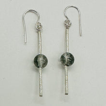 Load image into Gallery viewer, Sparkling Actinolite Quartz Sterling Silver Earrings | 2&quot; long | 1 Pair |
