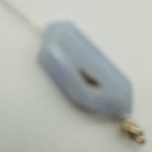 Load image into Gallery viewer, Chalcedony Druzy 32ct Designer Cut Pendant Bead| 34x16x7 | Blue|1 Pendant Bead |
