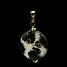 Load image into Gallery viewer, Gemmy Dendritic Peruvian Opal 14K Gold Filled Pendant | Clear Black|1 1/4&quot; Long|
