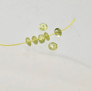 7 Very Rare Gem 3-2.25mm Chrysoberyl Beads 1307D