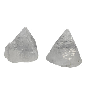 Apophyllite Stilbite Duo 104tcw Pyramids | 22x20 to 23x18mm | Clear, White |