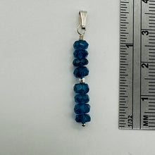 Load image into Gallery viewer, Dazzle Blue Apatite Moon Goddess 14K Gold Filled Pendant | 1" Long |
