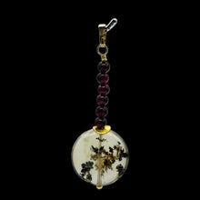Load image into Gallery viewer, Gemmy Peruvian Opal w/Garnet 14K Gold Filled Pendant | Clear, Red |1 1/4&quot; Long |
