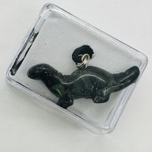 Load image into Gallery viewer, Kambaba Jasper Diplodocus Dinosaur Pendant | 3/4&#39; Long | Black, Green |
