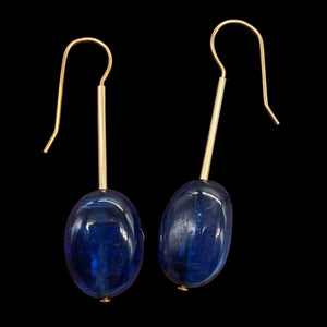 Stunning AAA Blue Kyanite 14Kgf Earrings 5712