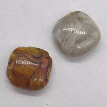 Load image into Gallery viewer, Two Beads of Wild Crazy Lace Agate Square Coin Beads 9225
