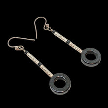 Load image into Gallery viewer, Hematite and Sterling Silver Designer Earrings 310707
