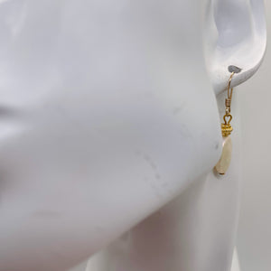 Pearl 14kgf Earrings Pendant Set | 1 1/4" Long | Yellow Gold | 1 Matched Set |