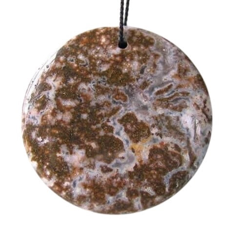 Red Druzy Caverns Ocean Jasper Centerpiece Bead 9105R