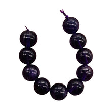Load image into Gallery viewer, Amethyst Gorgeous Round AA Bead Parcel | 10mm | Deep Purple | 10 Beads |
