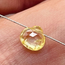 Load image into Gallery viewer, Sunny Natural Canary Sapphire Briolette Bead | 4.5x4.5x2mm | .45ct | Yellow |
