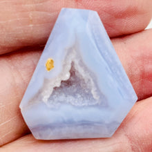 Load image into Gallery viewer, Druzy Blue Chalcedony Designer Pendant Bead | 37cts | 26x22x9mm |
