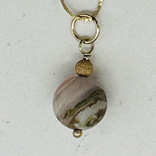 Load image into Gallery viewer, Pink Peruvian Opal Matte Finish Drop Bead Pendant | Pink | 1&quot; Long |
